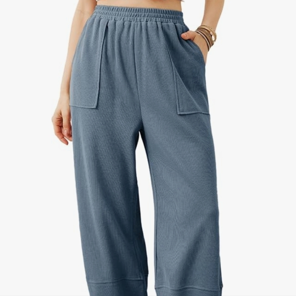 Women's Blue Casual Pants
